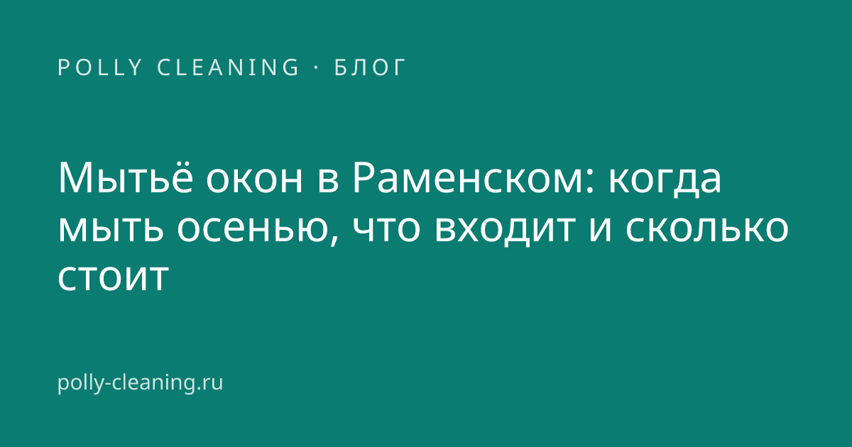 Чистое окно с видом на осенний двор — мытьё окон в квартире в Раменском